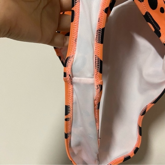 RELLECIGA High Cut Bandeau One Piece Swimsuit Leopard Size Small - Picture 7 of 7